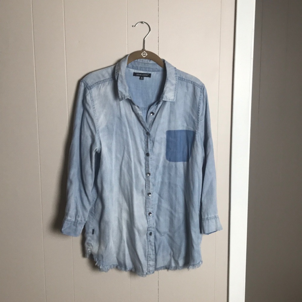 Dear John Faux Denim Tunic